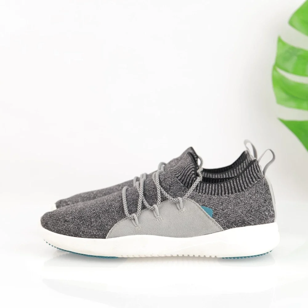 Vessi Womens Cityscape Classic Sneaker Size 7 Waterproof Gray Lace Up Knit Shoes